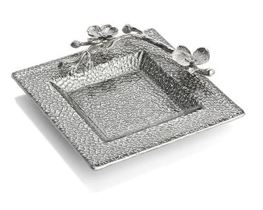 WHITE ORCHID SNACK DISH - La Perla Home in Montrose CA