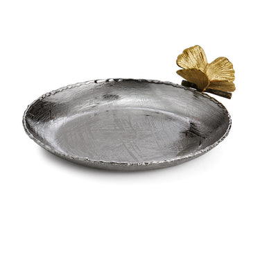BUTTERFLY GINKGO ROUND TRINKET TRAY - La Perla Home in Montrose CA