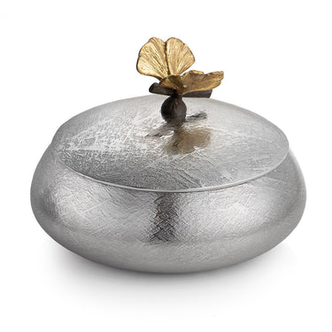 BUTTERFLY GINKGO ROUND TRINKET BOX - La Perla Home in Montrose CA