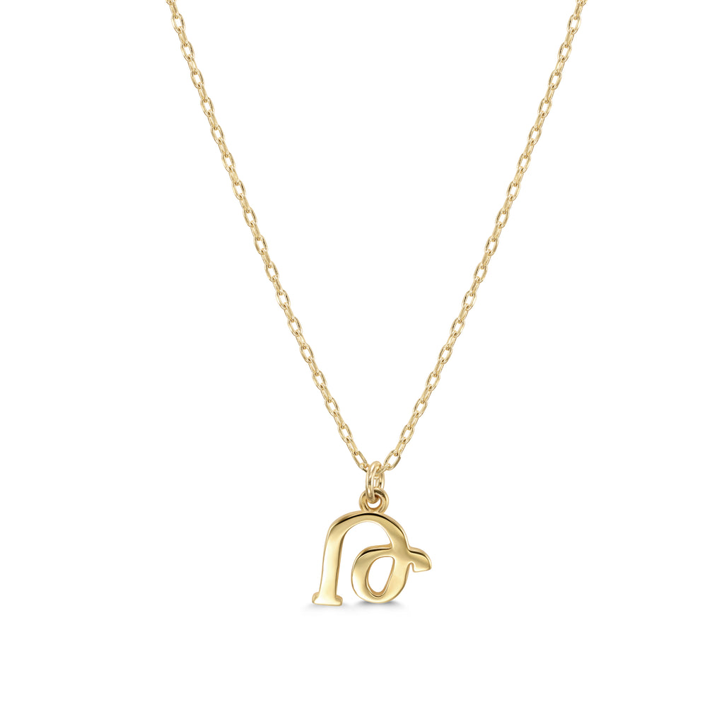 Armenian Initial Necklace Gold