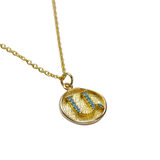 Round Initial Necklace