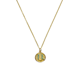 Round Initial Necklace