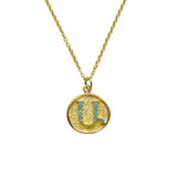 Round Initial Necklace