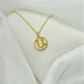 Round Initial Necklace