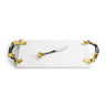 Golden Ginkgo Large Cheese Board w/ Knife