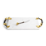 Golden Ginkgo Large Cheese Board w/ Knife