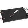 Black Orchid Cheese Board & Knife - La Perla Home in Montrose CA