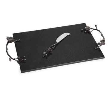 Black Orchid Cheese Board & Knife - La Perla Home in Montrose CA