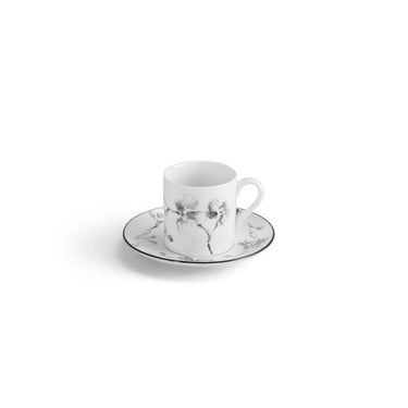 Black Orchid Demitasse Set