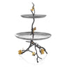 Butterfly Ginkgo 2 Tier Etagere