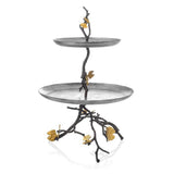 Butterfly Ginkgo 2 Tier Etagere