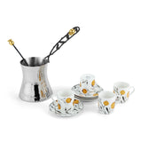Pomegranate Coffee Pot & Demitasse Set