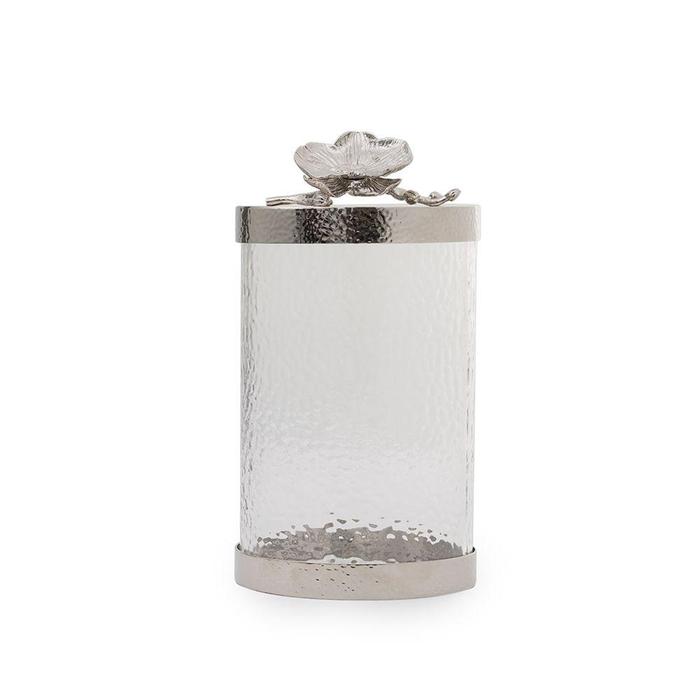 White Orchid Canister Medium