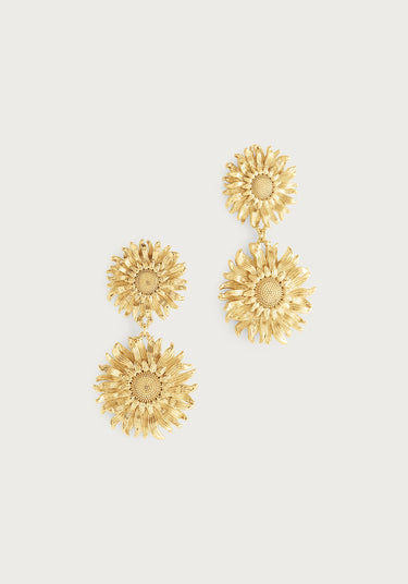 Sunflower Drop Earrings