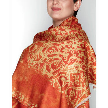 Homage to Mughni Monestary Cahsmere Shawl