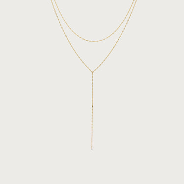 Double Layer Shimmery Lariat