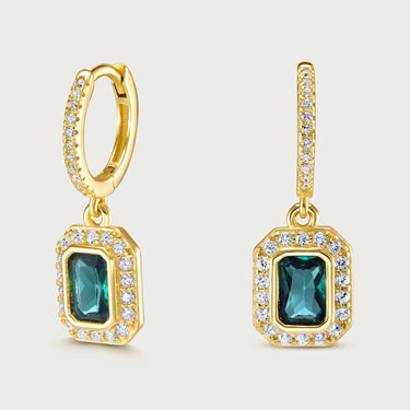 Emerald CZ Earrings
