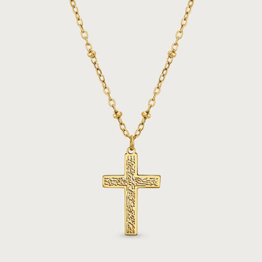 Armenian Alphabet Cross Necklace