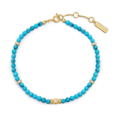 Lab-Created Turquoise Beaded Bracelet