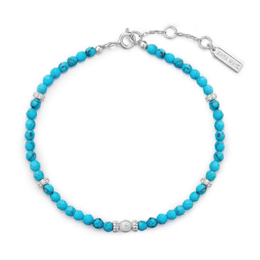 Lab-Created Turquoise Beaded Bracelet