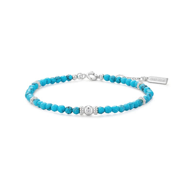 Lab-Created Turquoise Beaded Bracelet