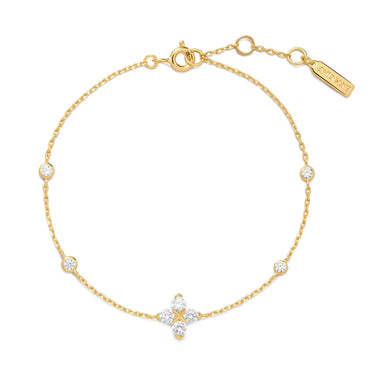 Sparkling Lucky Clover Bracelet