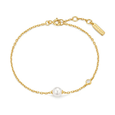 Shell Pearl & Bezel-Set Sparkle Bracelet