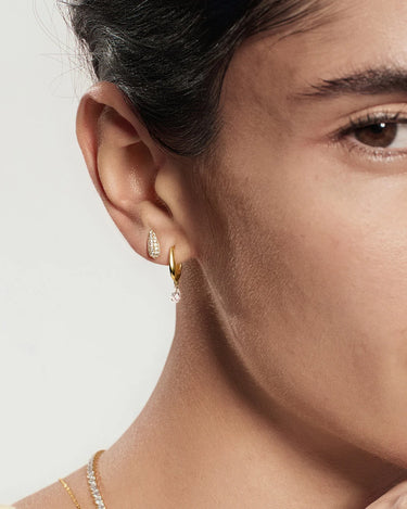 Pavé Dome Stud Earrings