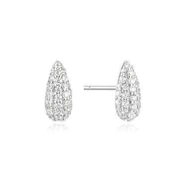 Pavé Dome Stud Earrings