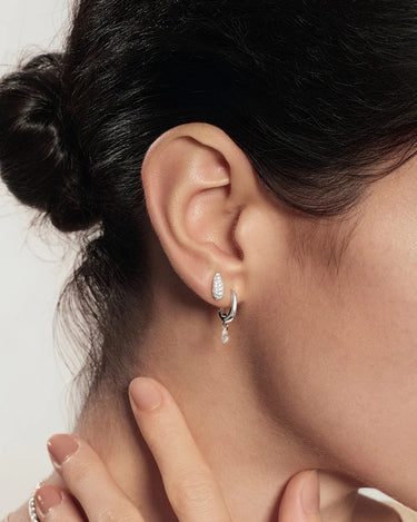 Pavé Dome Stud Earrings