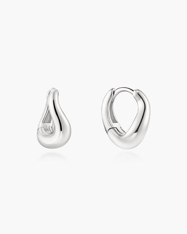 Wave Huggie Hoop Earrings