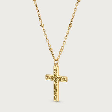 Armenian Alphabet Cross Necklace