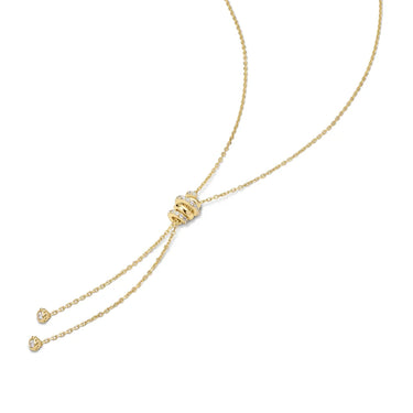 Twisted Rope Lariat Necklace