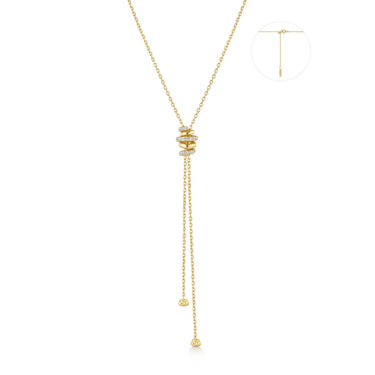 Twisted Rope Lariat Necklace