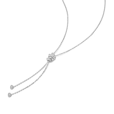 Twisted Rope Lariat Necklace