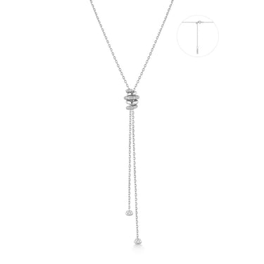 Twisted Rope Lariat Necklace