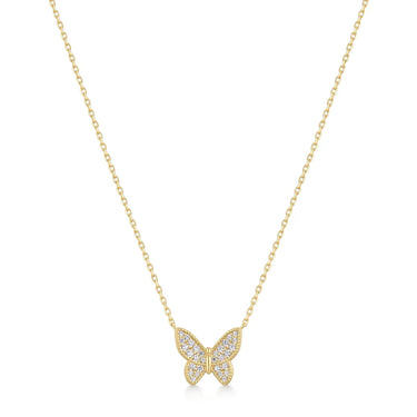 Butterfly Pavé Necklace