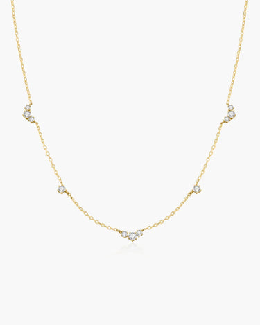 Cluster & Single Station Necklace