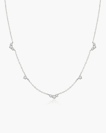 Cluster & Single Station Necklace