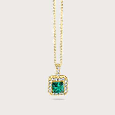 Emerald CZ Pendant Necklace