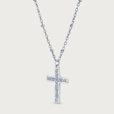 Armenian Alphabet Cross Necklace