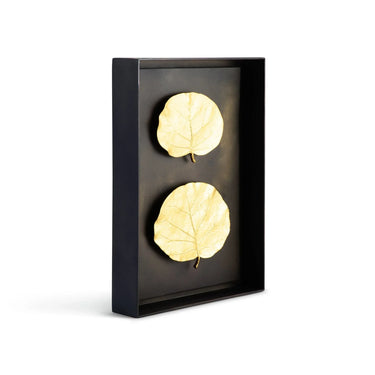 Botanical Leaf Fabric Shadow Box