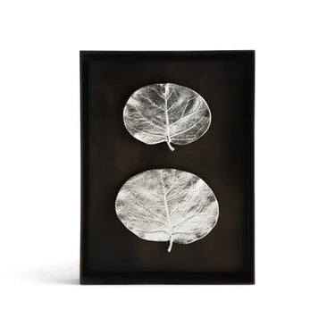 Botanical Leaf Fabric Shadow Box