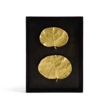 Botanical Leaf Fabric Shadow Box