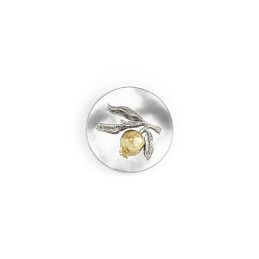 Pomegranate Silver & Gold Scented Candle, 8 oz.