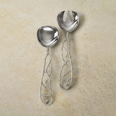 Pomegranate Silver & Gold Serving Set