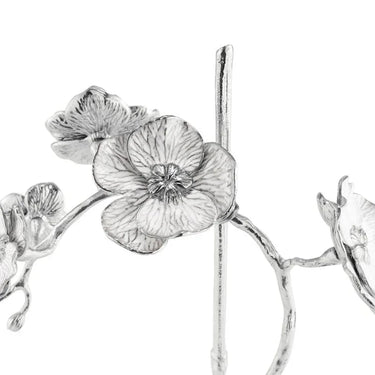 Silver Orchid Stem Sculpture Small