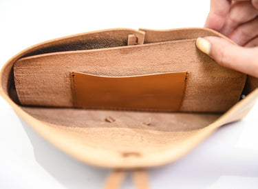 Sirahar Leather Ladies Clutch in three colors of Red, Black and Camel - La Perla Home in Montrose CA