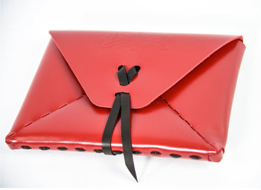 Sirahar Leather Ladies Clutch in three colors of Red, Black and Camel - La Perla Home in Montrose CA