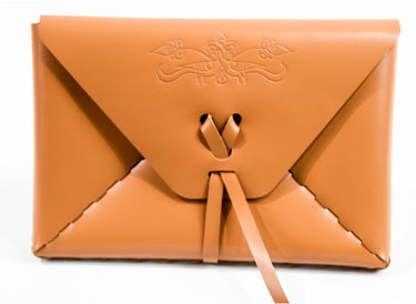 Sirahar Leather Ladies Clutch in three colors of Red, Black and Camel - La Perla Home in Montrose CA